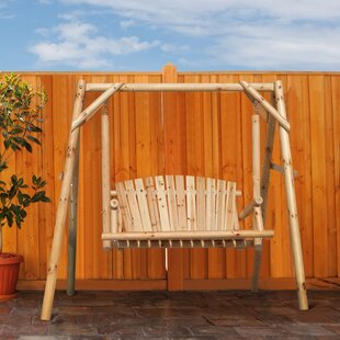 Patio swing with attached side online tables